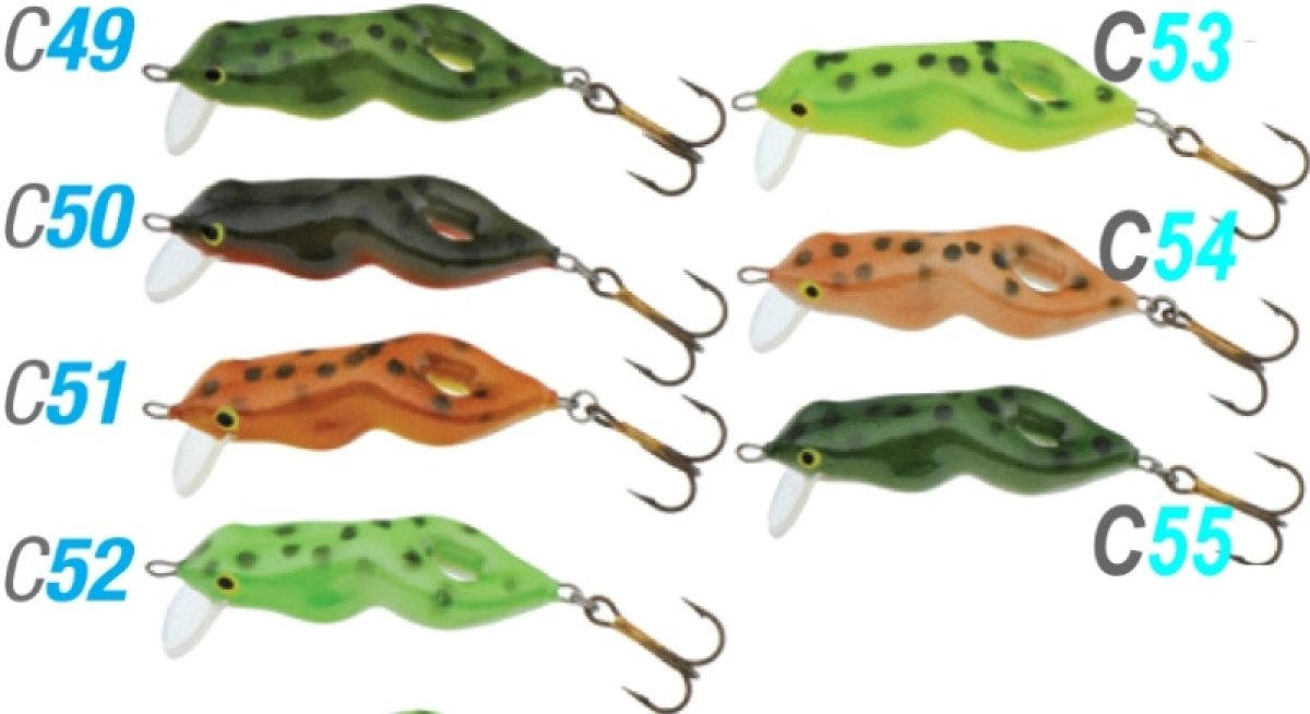 Wobler Frog/Žába 3cm plovoucí barva 53