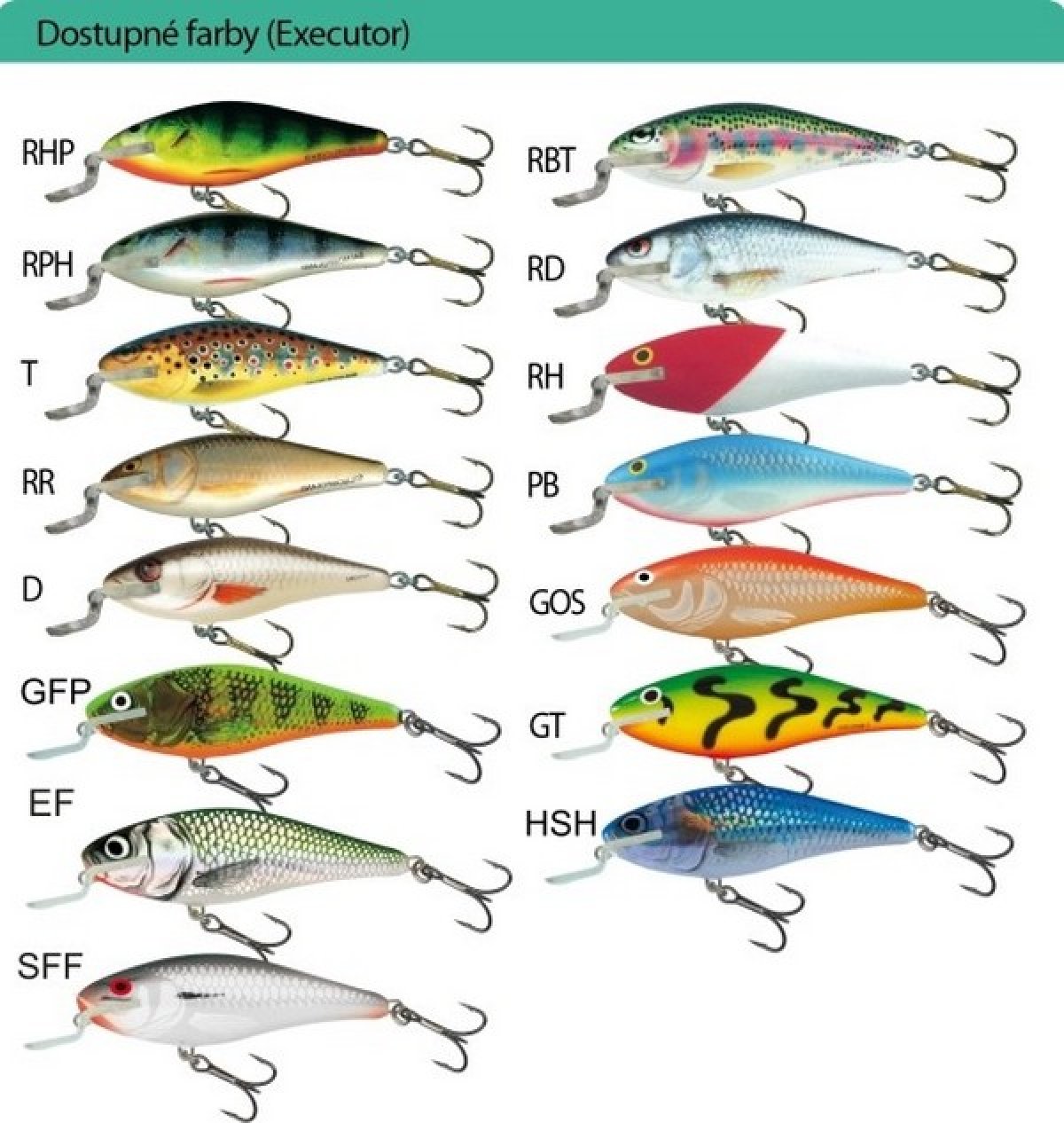 Wobler Salmo Executor IEX 9SR barva RHP