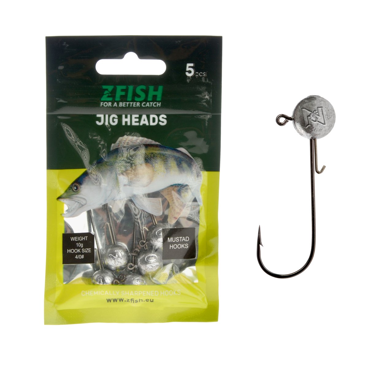 Zfish Jig Head Premium 5 g/Háček 1/0 - 5 ks