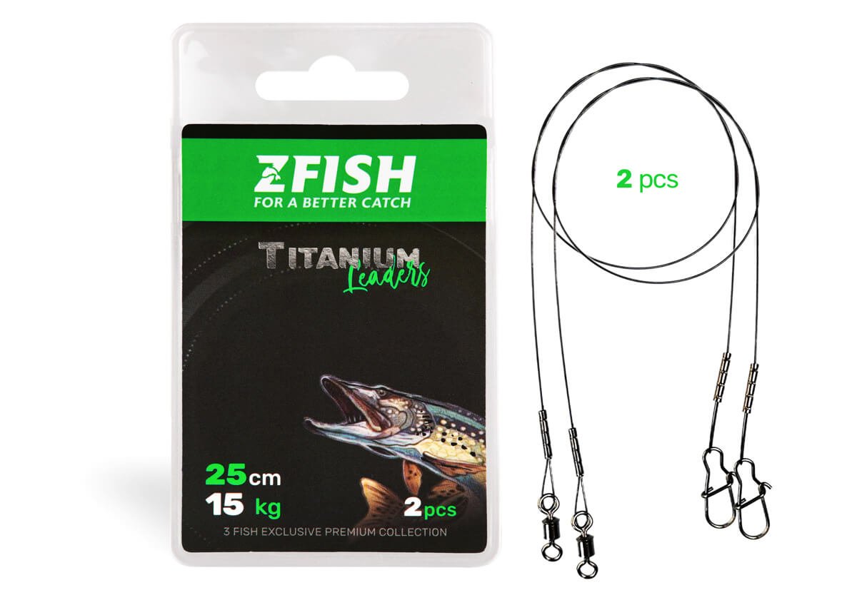 ZFISH Lanko Titanium Leader 15cm/7kg - 2ks