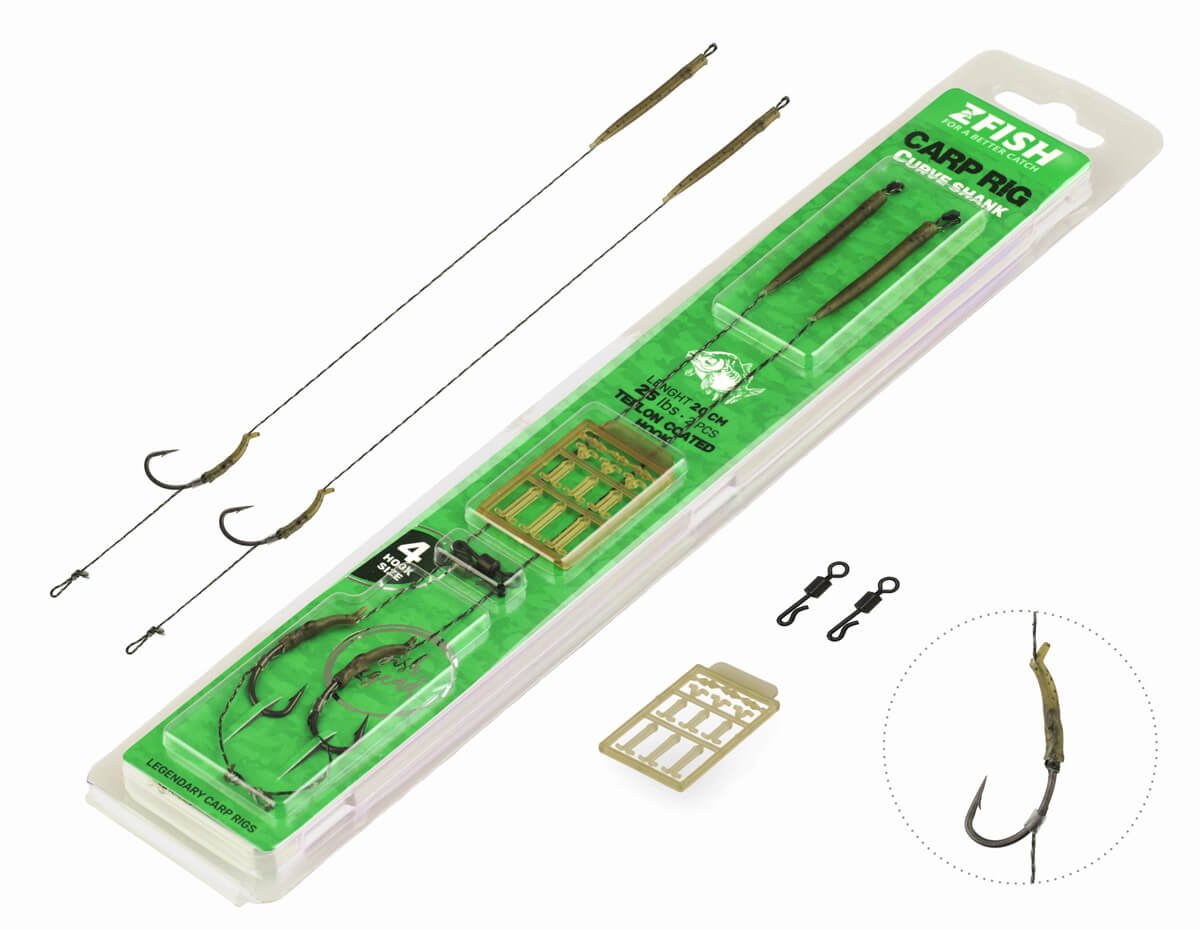 ZFISH Návazec Curve Shank Carp Rig vel. 4