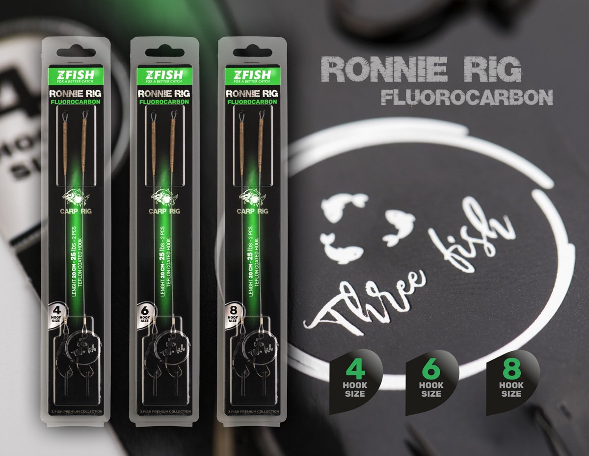 ZFISH Návazec Fluorocarbon Ronnie Rig Size 4