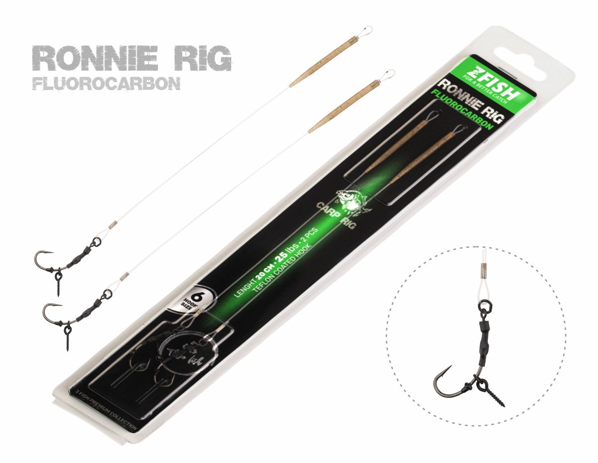 ZFISH Návazec Fluorocarbon Ronnie Rig Size 8