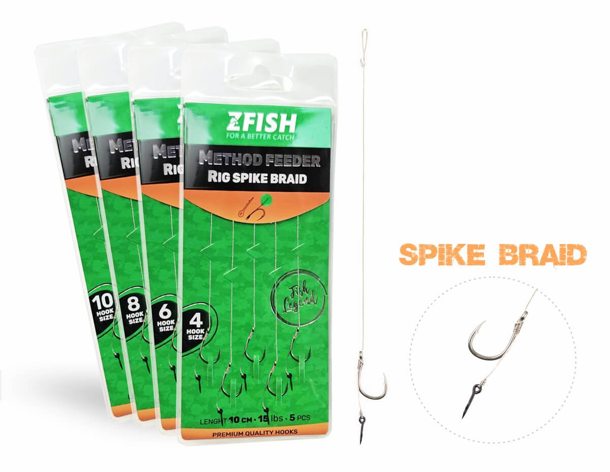 ZFISH Návazec Method Feeder Rig Spike Braid vel.6