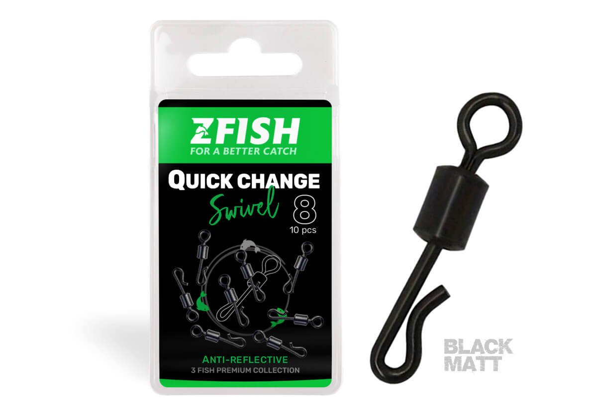 ZFISH Obratlík Quick Change Swivel Matt vel.8