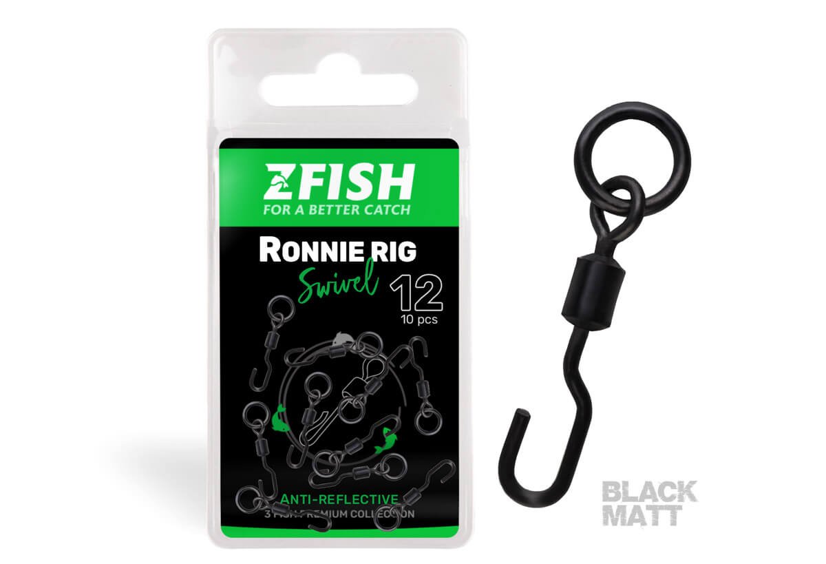 ZFISH Obratlík Ronnie Rig Swivel Matt vel.12