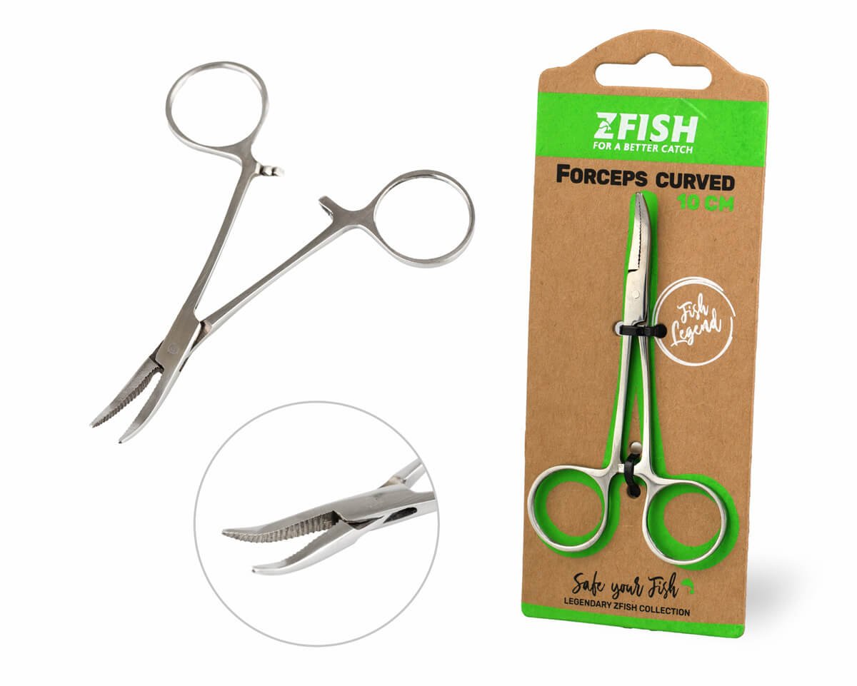 ZFISH Pean Zahnutý Forceps Curved 10cm