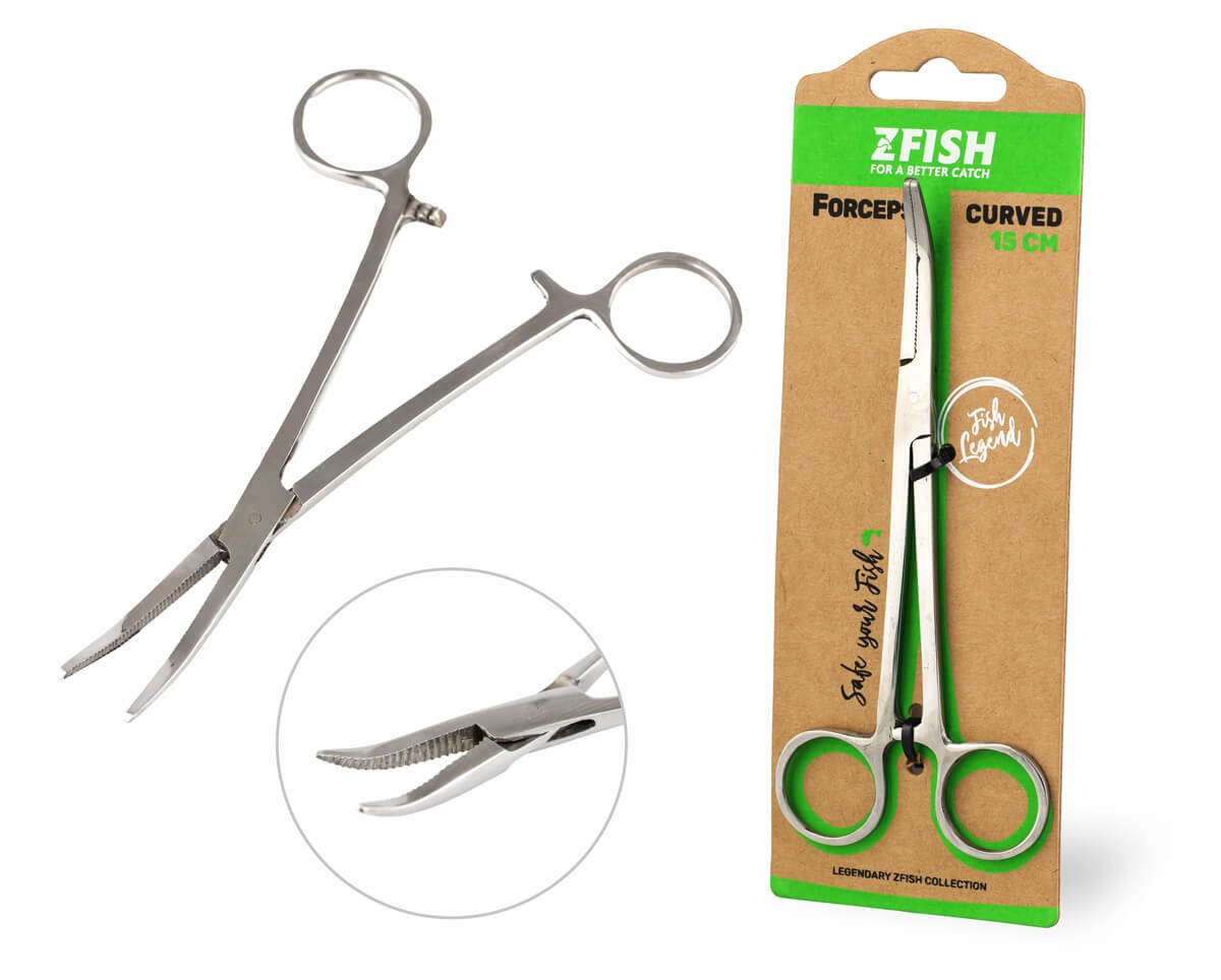 ZFISH Pean Zahnutý Forceps Curved 15cm